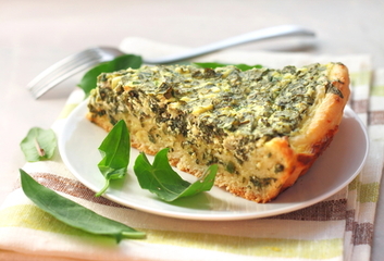 Bezlepkový quiche s kozím sýrem