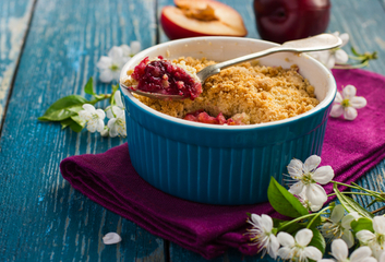 Švestkový crumble