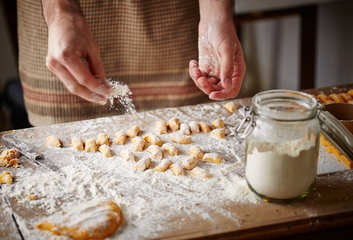 Čočkové gnocchi se špenátem