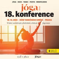 Plnoletá a novinková 18. Jóga Dnes Konference + Longevity & Biohacking Workplace a Expo