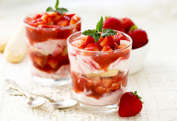 Jahodové tiramisu do skleničky