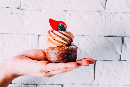 Ostružinové cupcakes